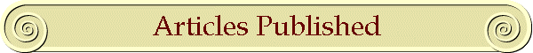Articles Published